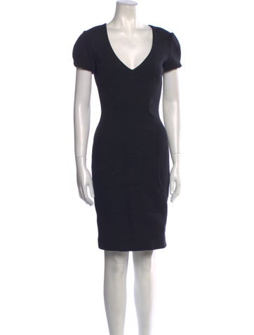 L'Agence Dresses V-Neck Knee-Length Dress S