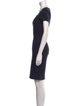 L'Agence V-Neck Knee-Length Dress