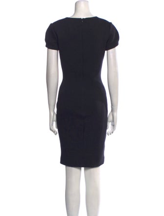 L'Agence V-Neck Knee-Length Dress