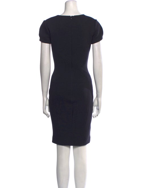 L'Agence V-Neck Knee-Length Dress