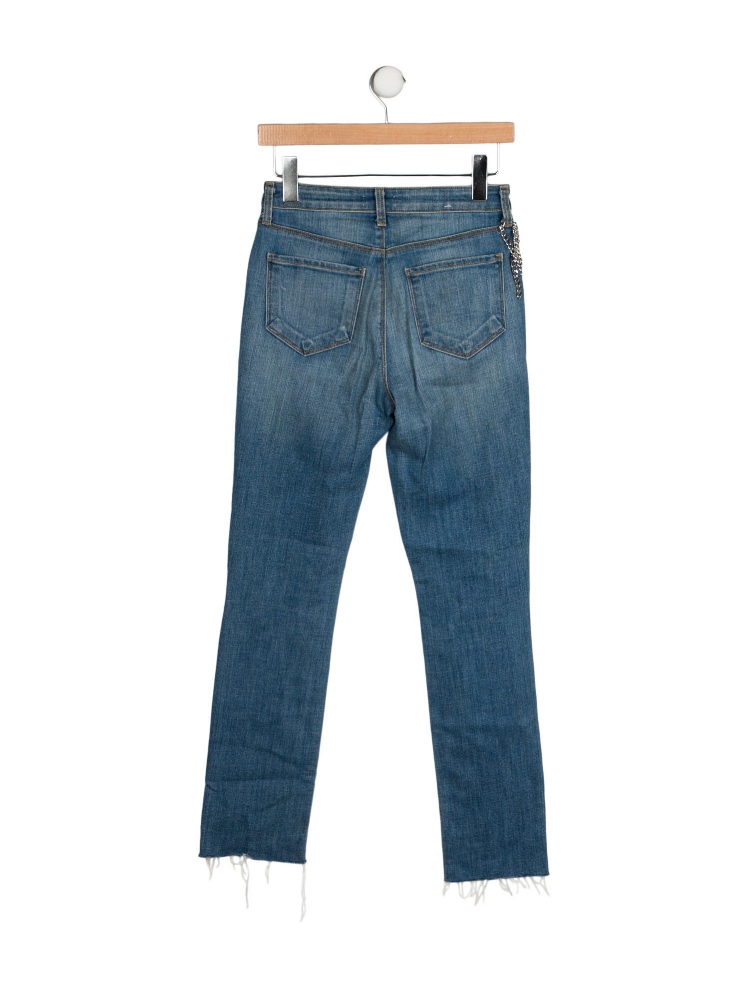 L'Agence Mid-Rise Straight Leg Jeans