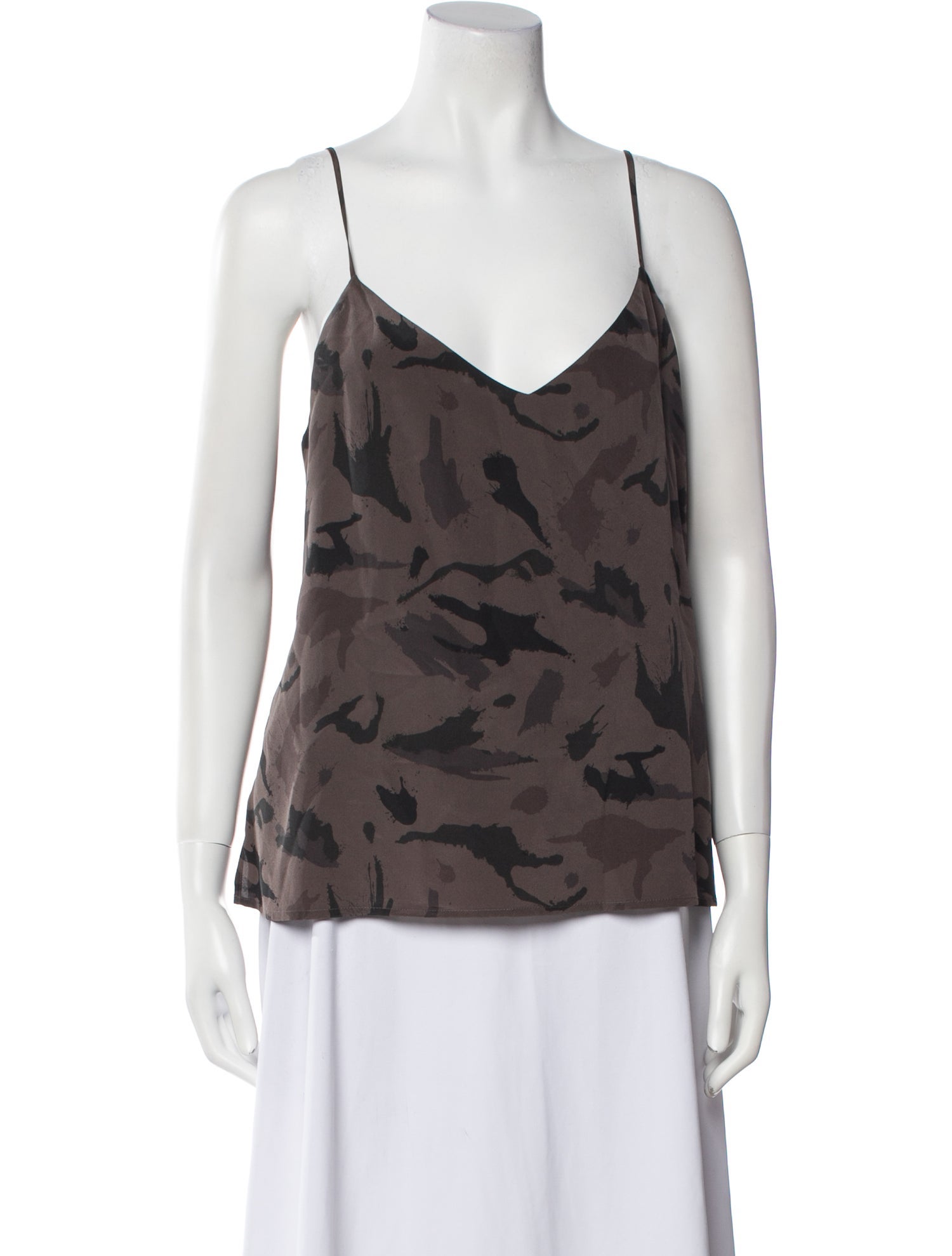 L'Agence Silk Printed Top