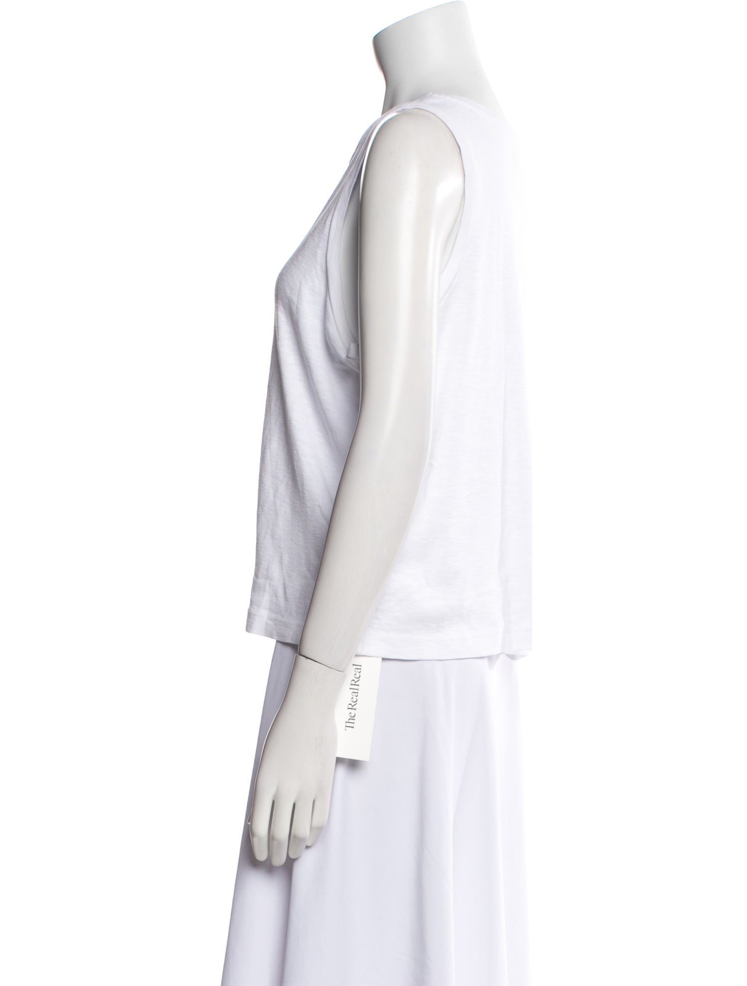 L'Agence Scoop Neck Sleeveless Top