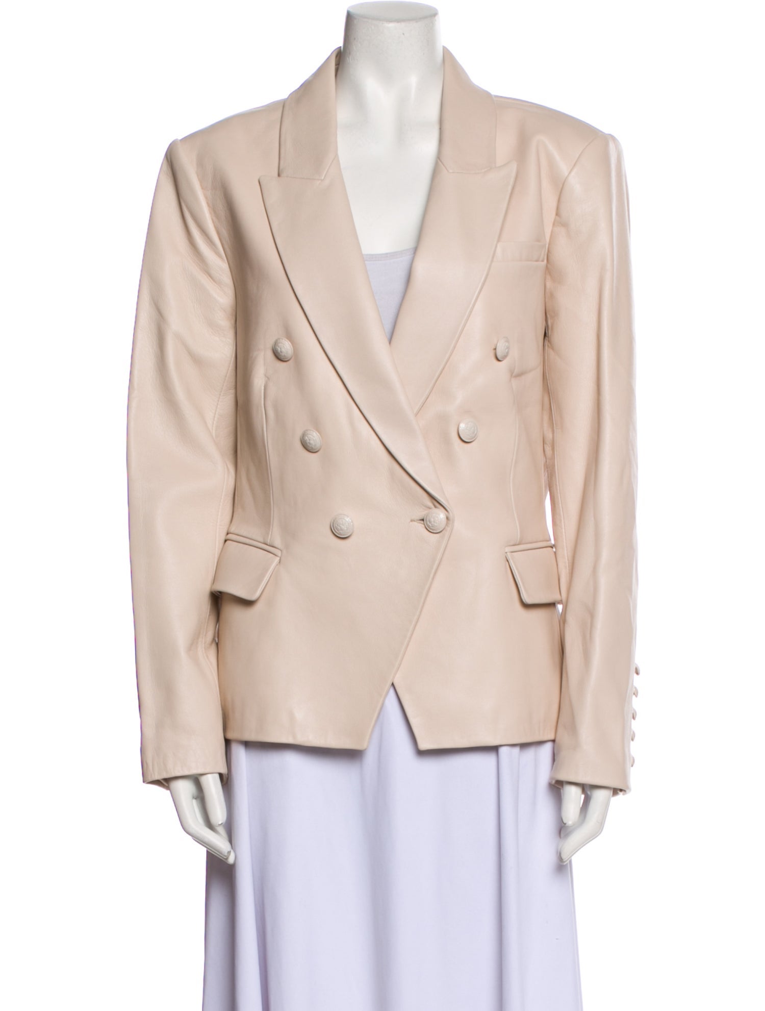 L'Agence Leather Blazer w/ Tags