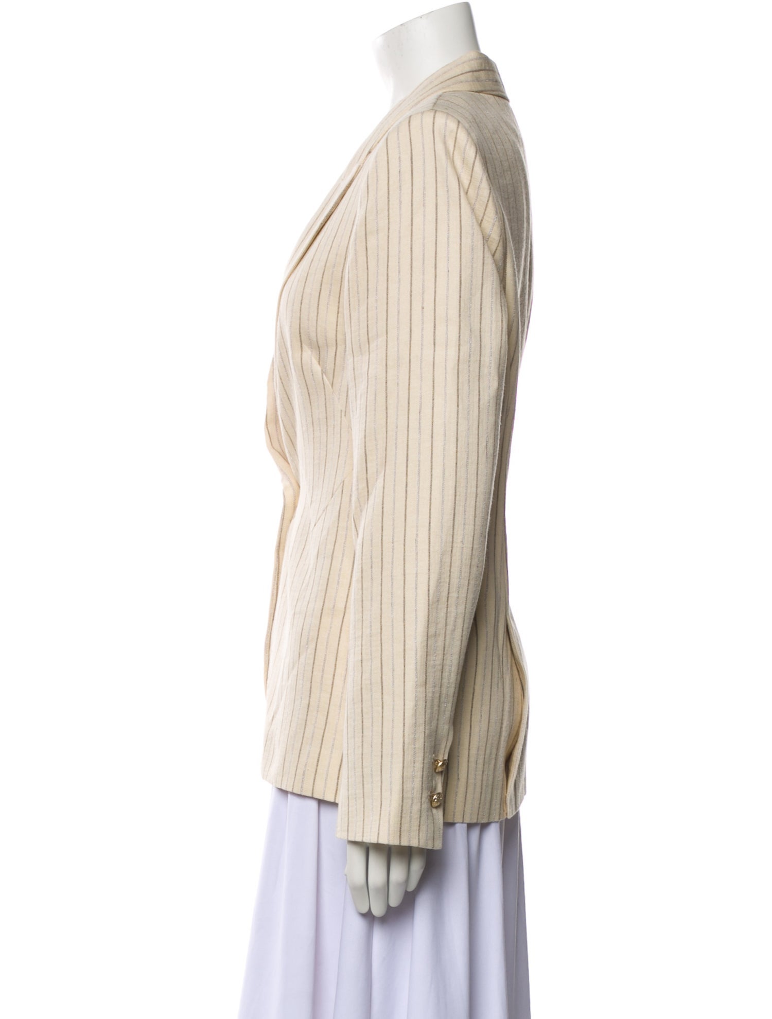 L'Agence Linen Striped Blazer w/ Tags