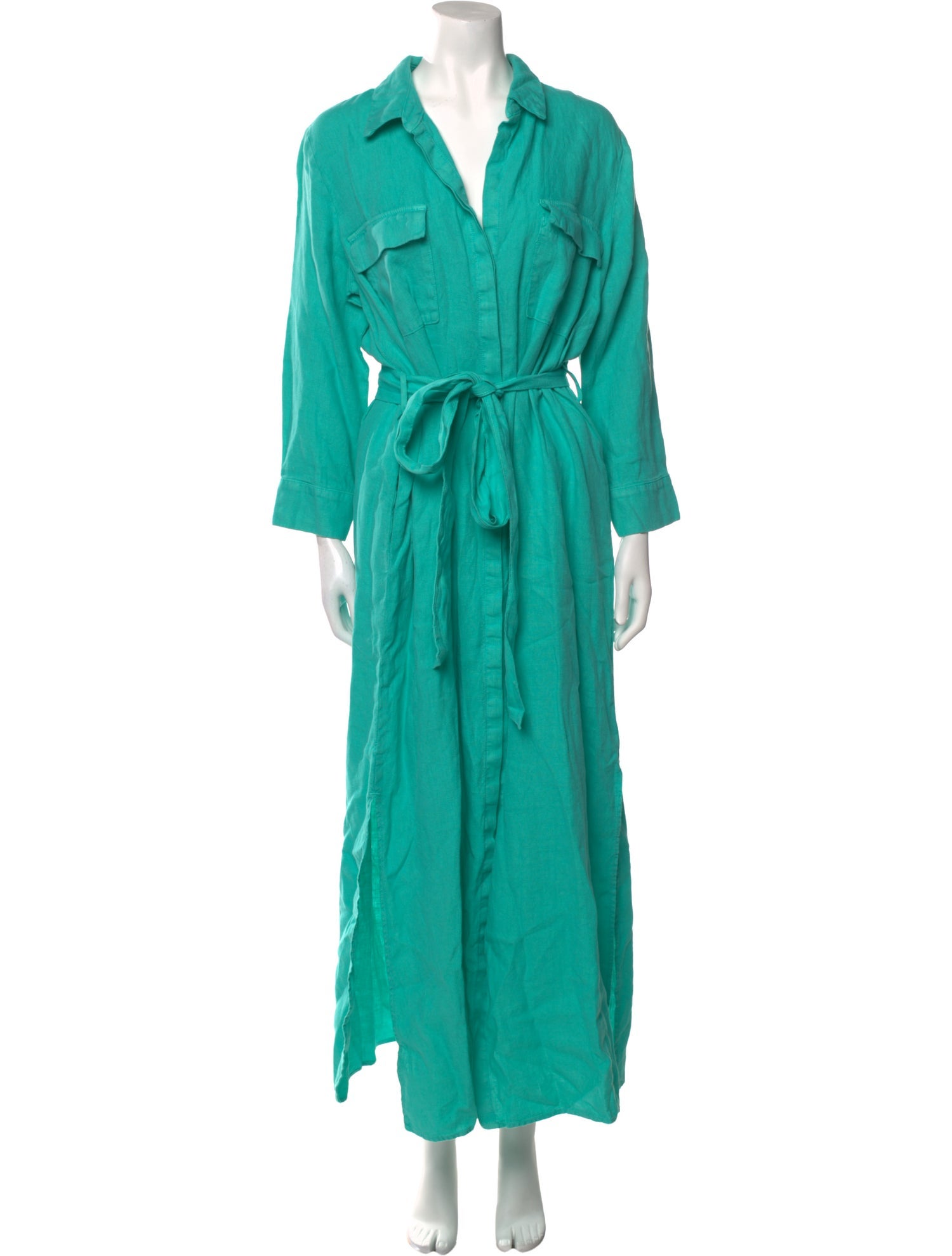 L'Agence Linen Long Dress w/ Tags