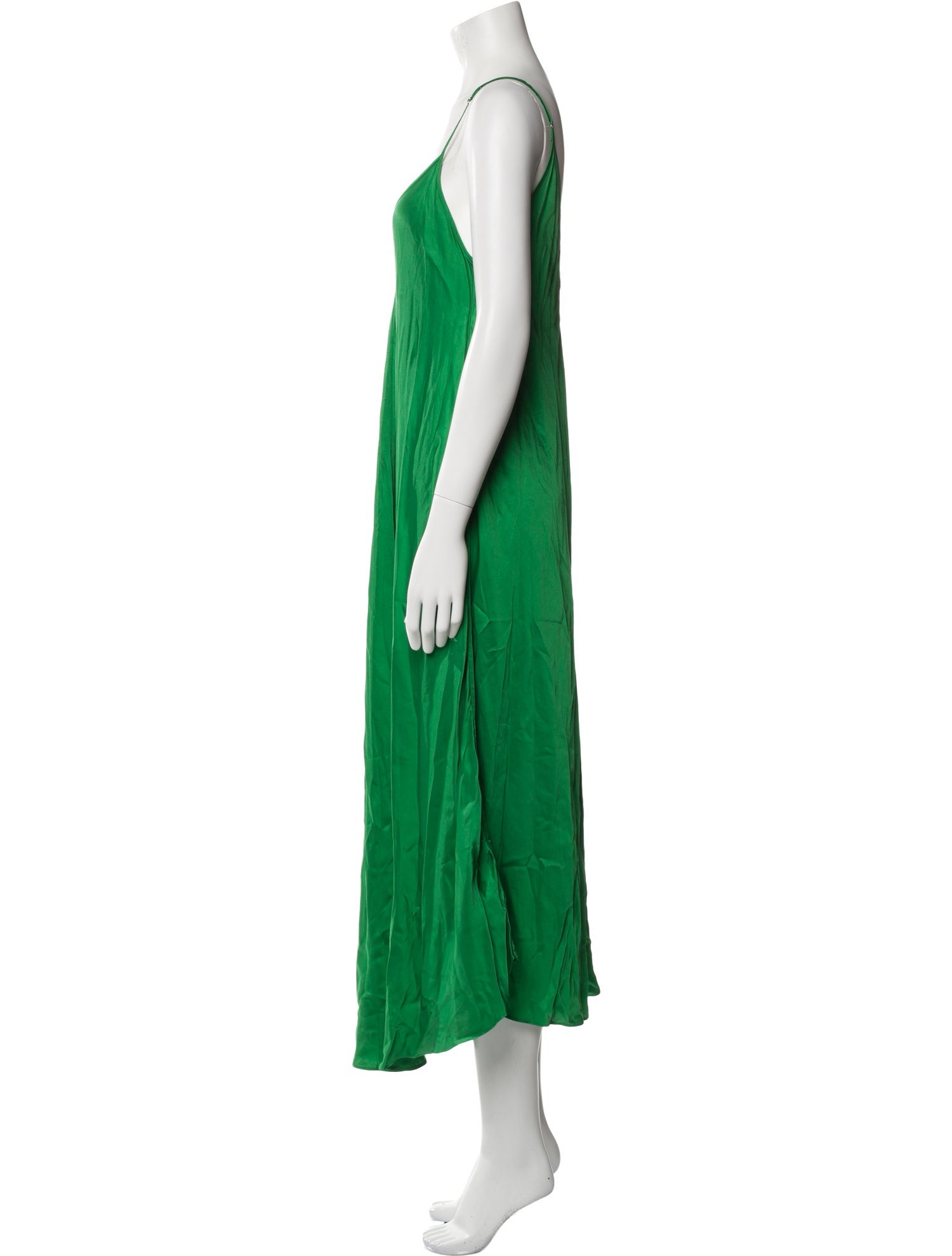 L'Agence V-Neck Long Dress