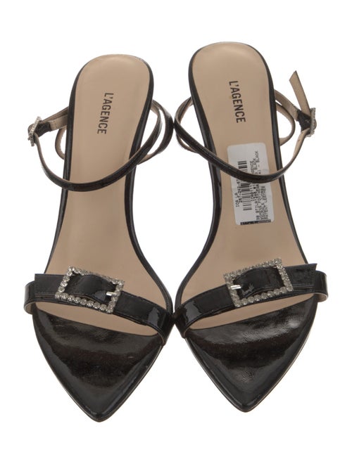L'Agence Patent Leather Sandals