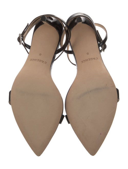 L'Agence Patent Leather Sandals
