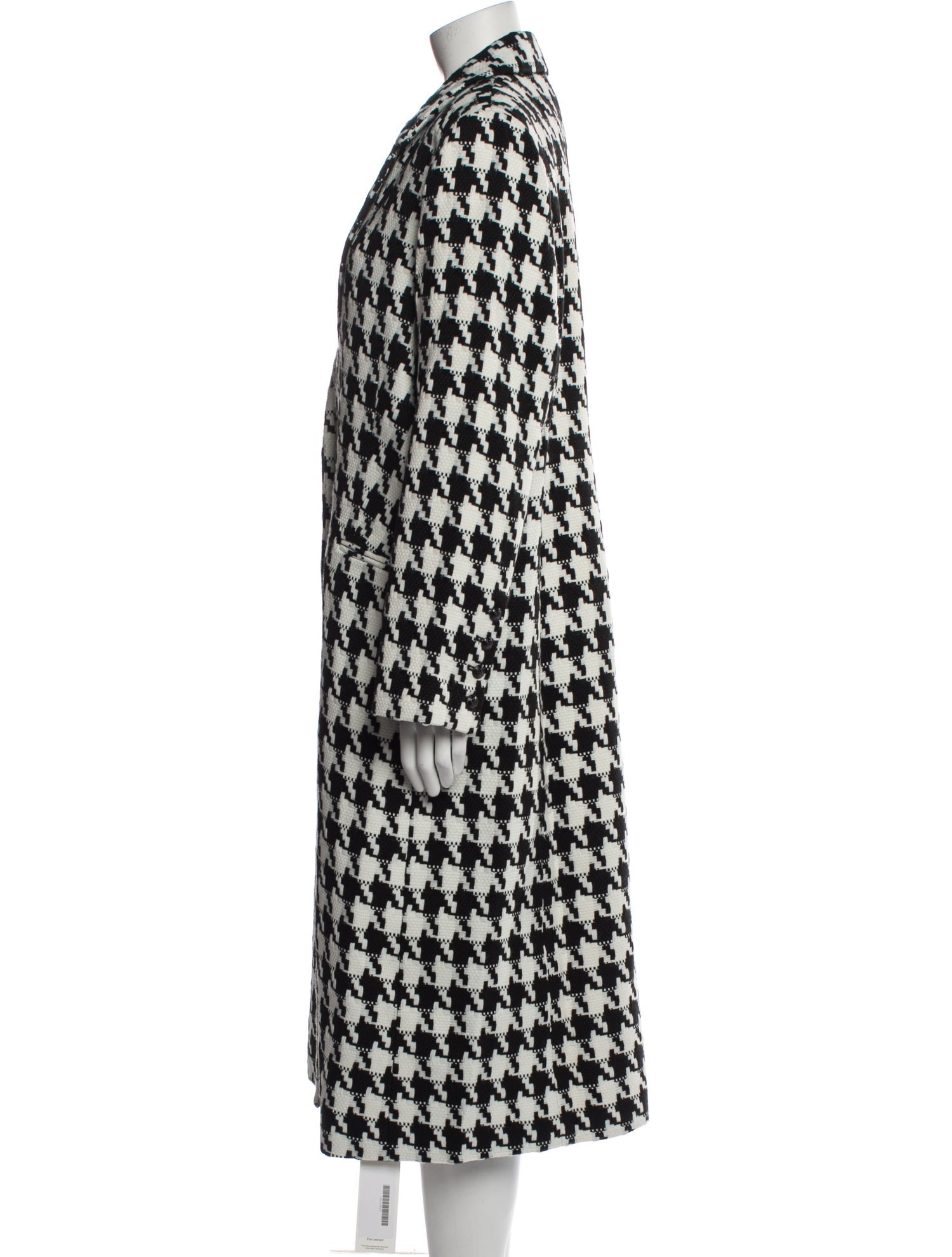 L'Agence Houndstooth Print Coat w/ Tags