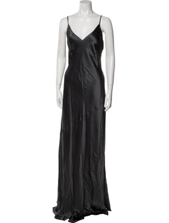 L'Agence Silk Long Dress