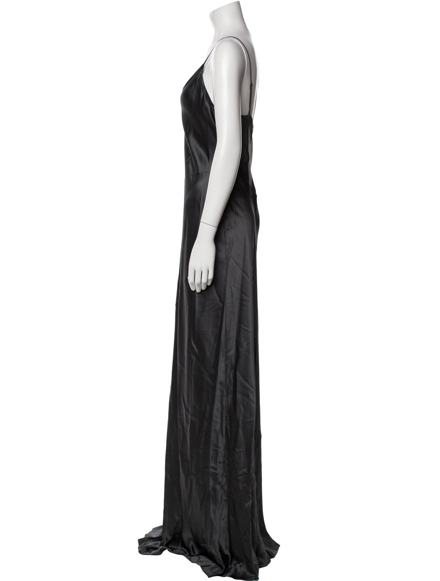 L'Agence Silk Long Dress