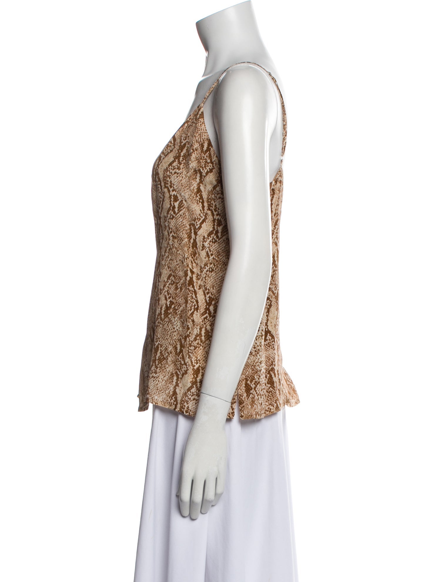L'Agence Silk Animal Print Top w/ Tags