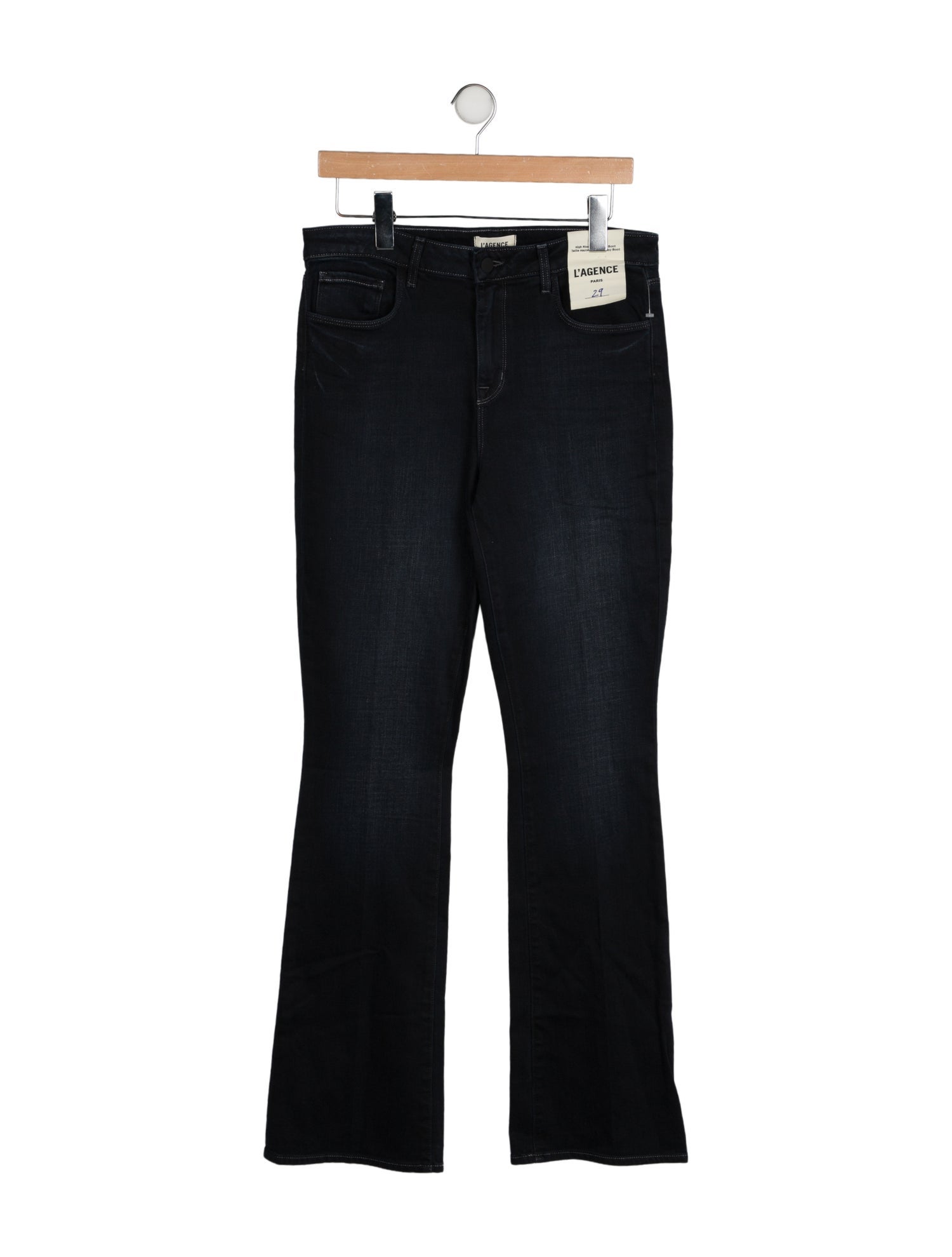 L'Agence Mid-Rise Wide Leg Jeans w/ Tags