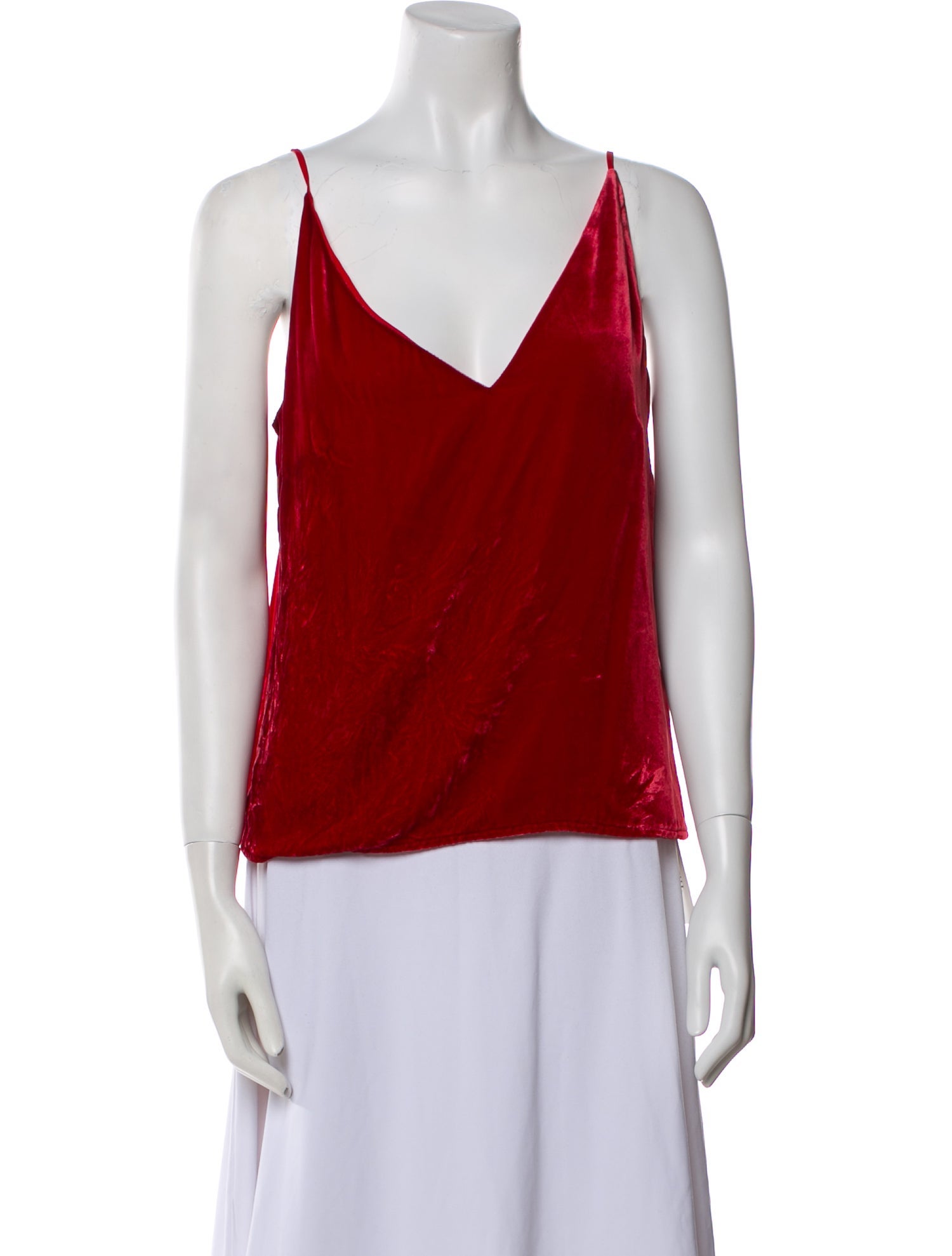 L'Agence V-Neck Sleeveless Top