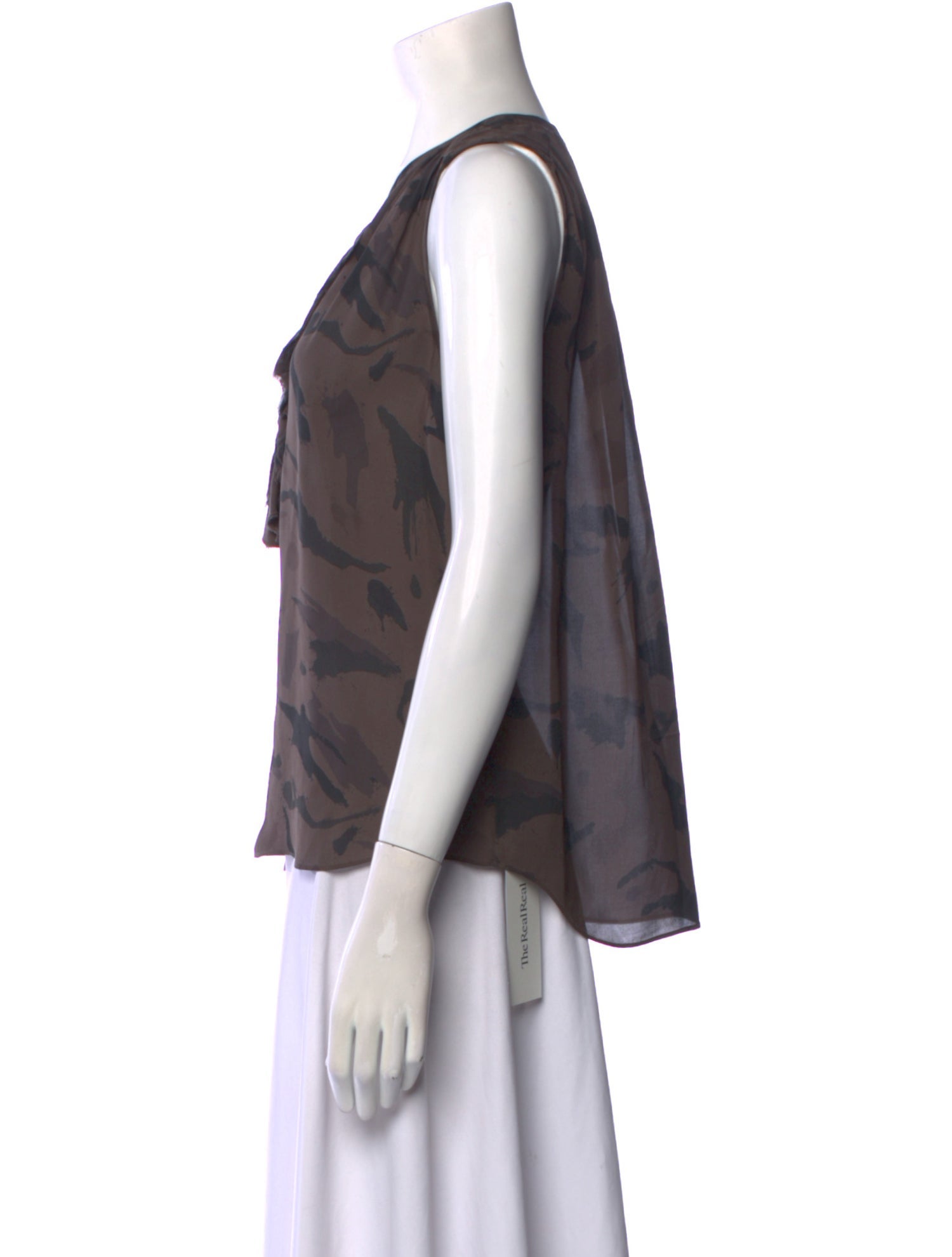 L'Agence Silk Printed Top