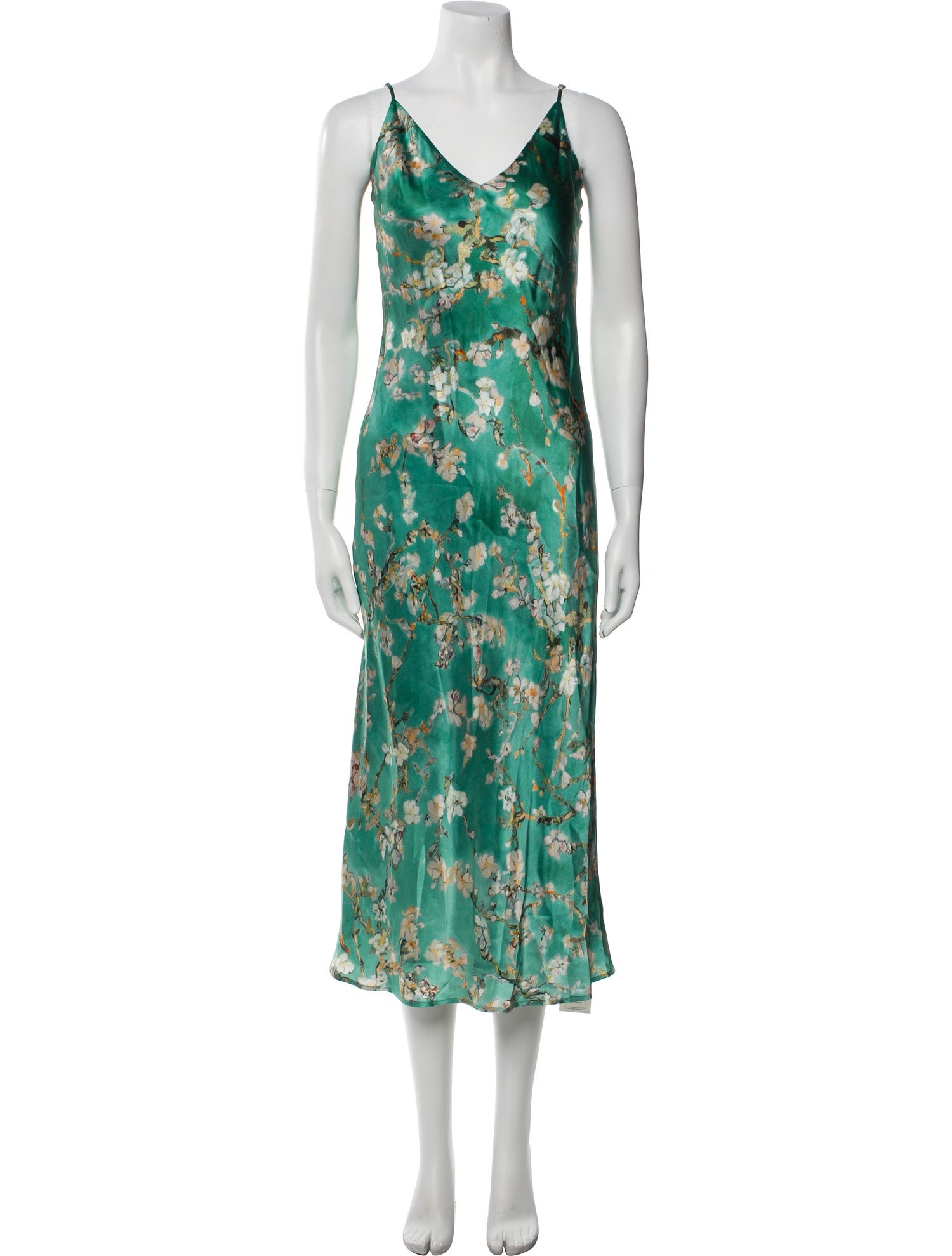 L'Agence Silk Long Dress