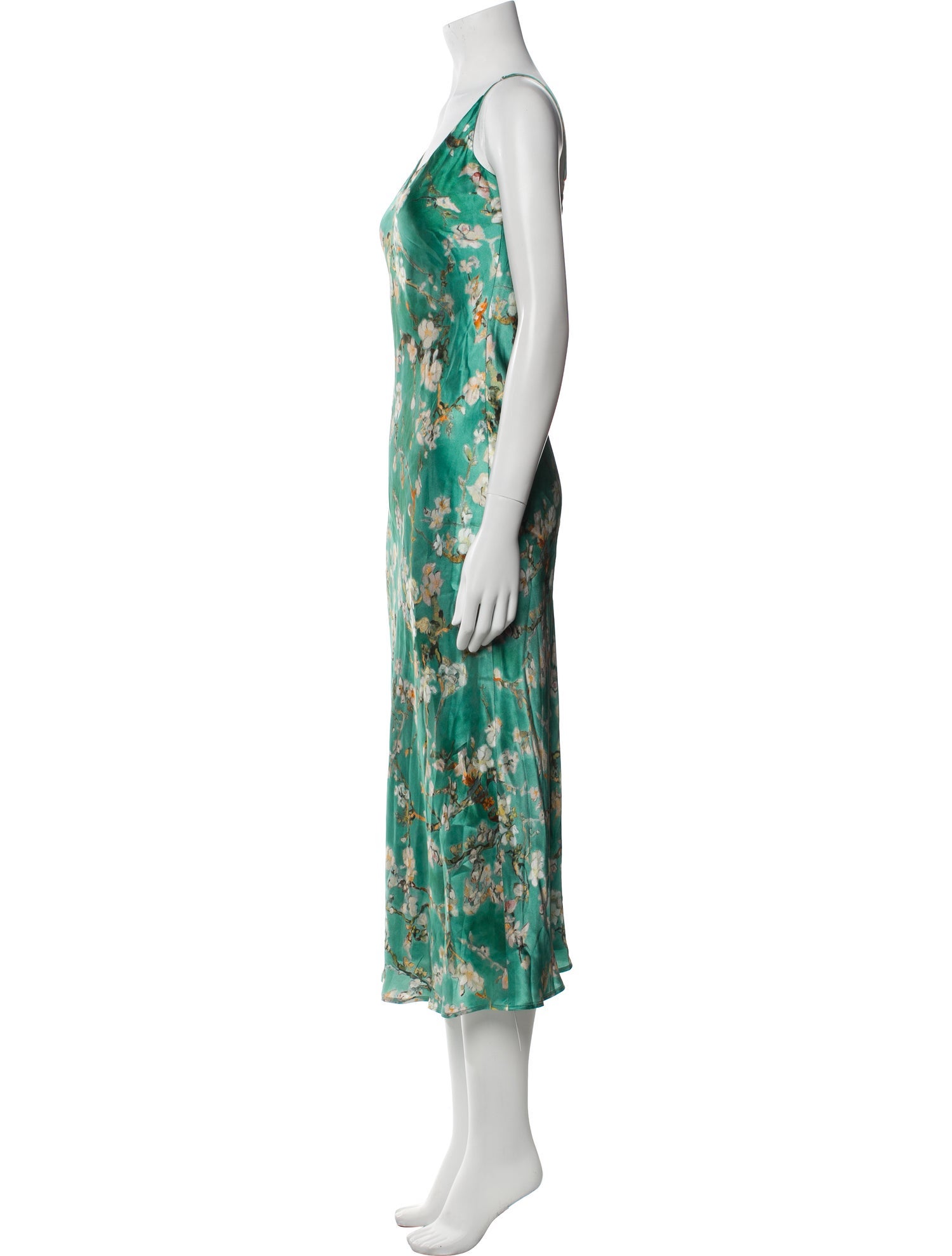L'Agence Silk Long Dress