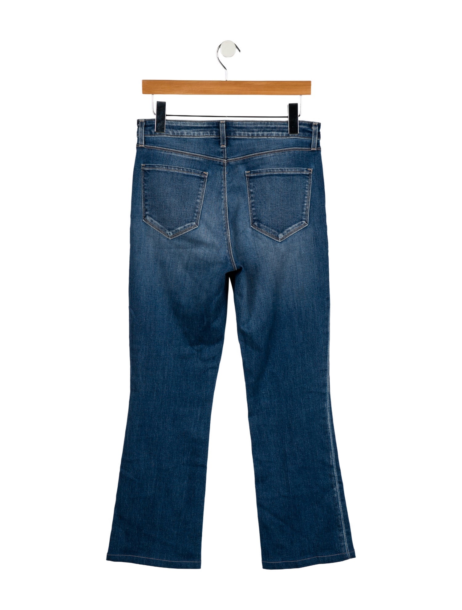 L'Agence Mid-Rise Straight Leg Jeans