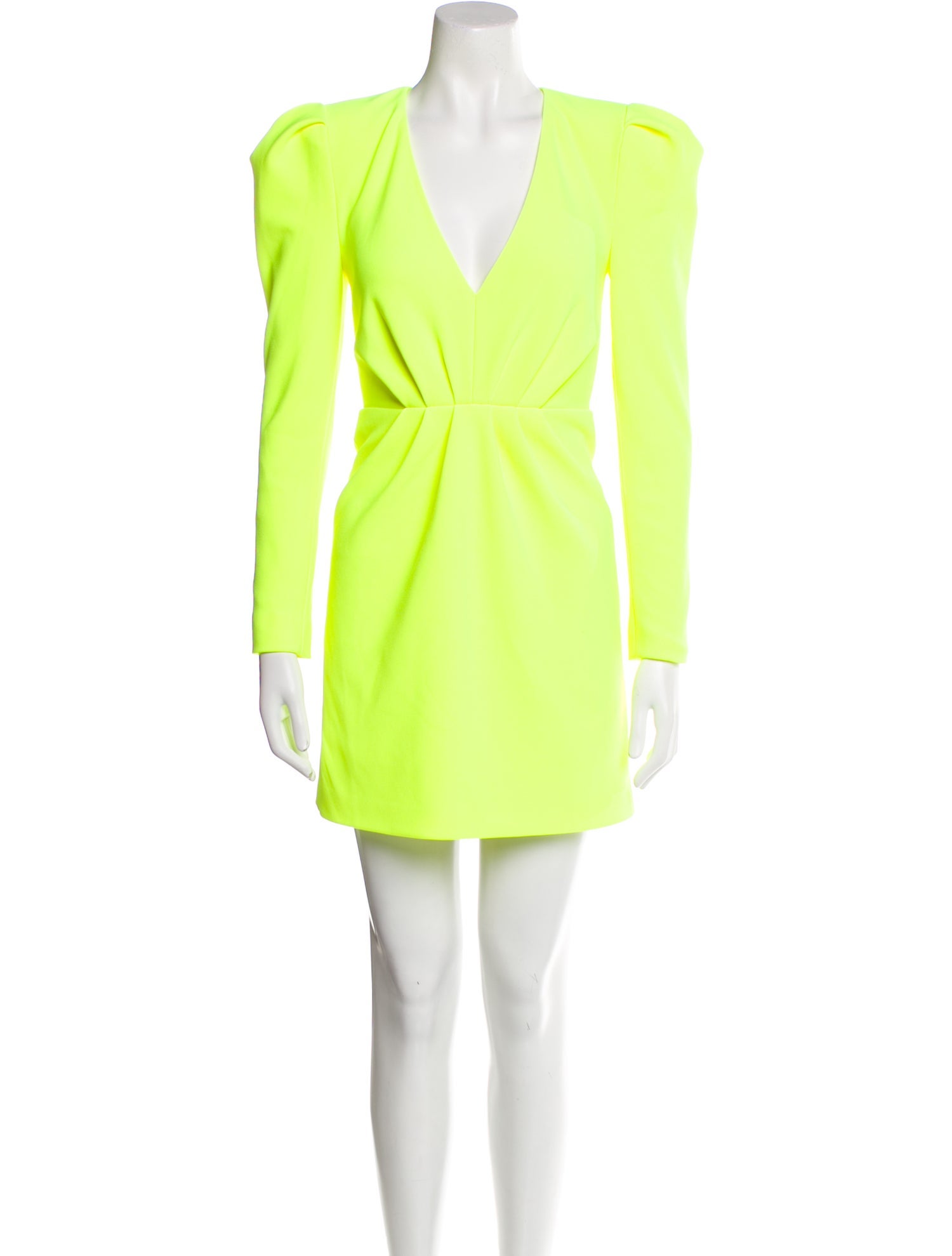 L'Agence V-Neck Mini Dress