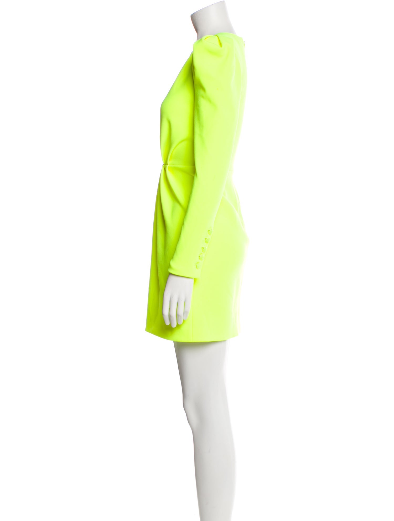 L'Agence V-Neck Mini Dress