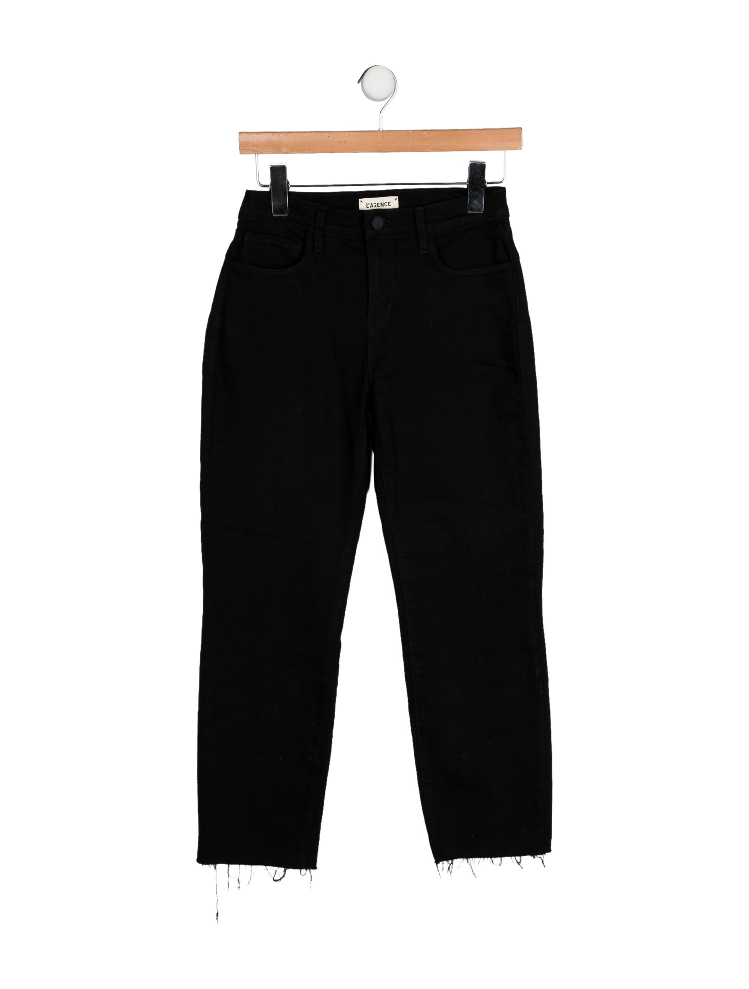 L'Agence Mid-Rise Straight Leg Jeans