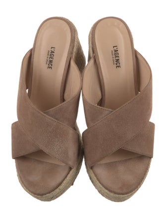L'Agence Suede Espadrilles