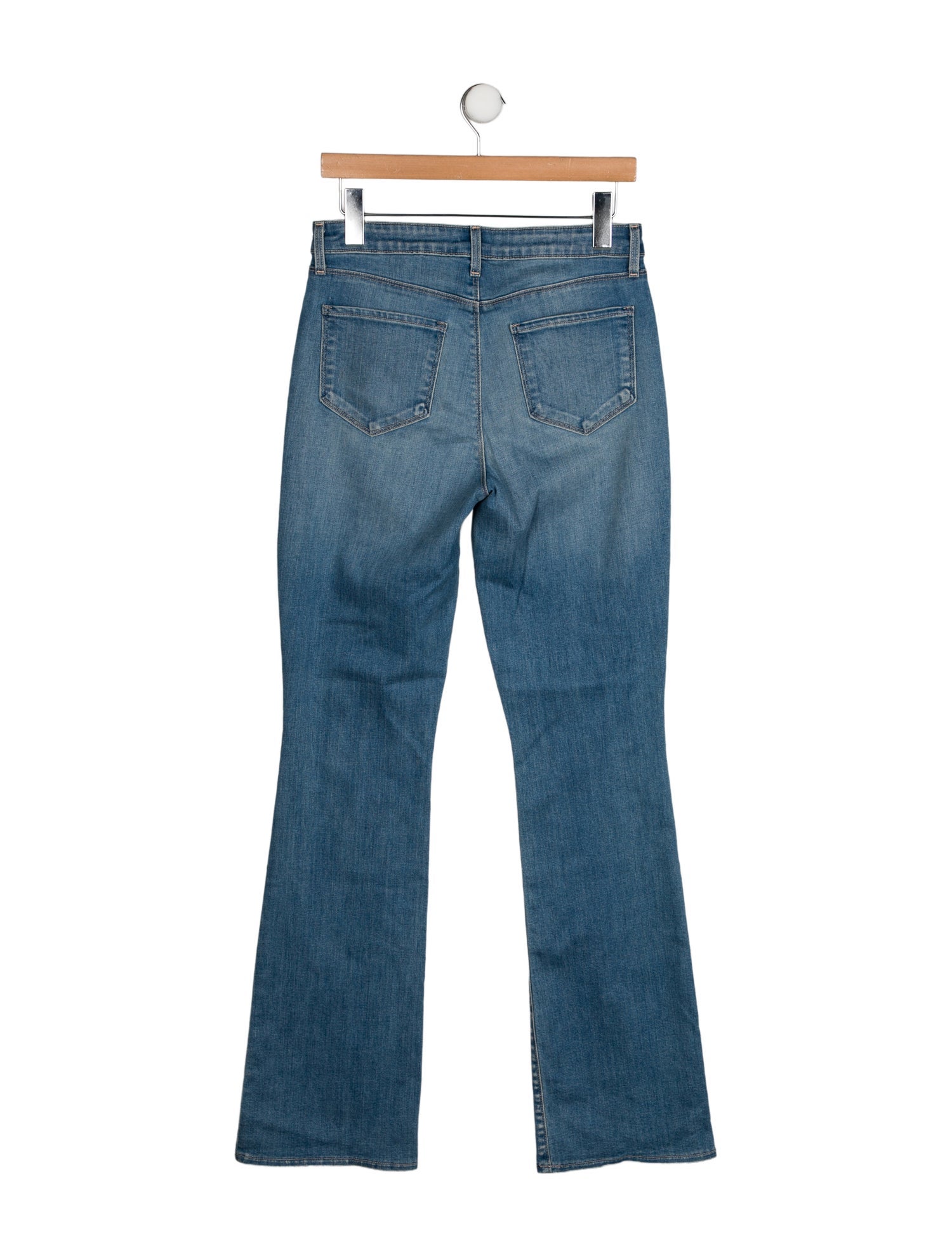 L'Agence Mid-Rise Wide Leg Jeans