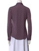 L'Agence Printed Long Sleeve Button-Up Top