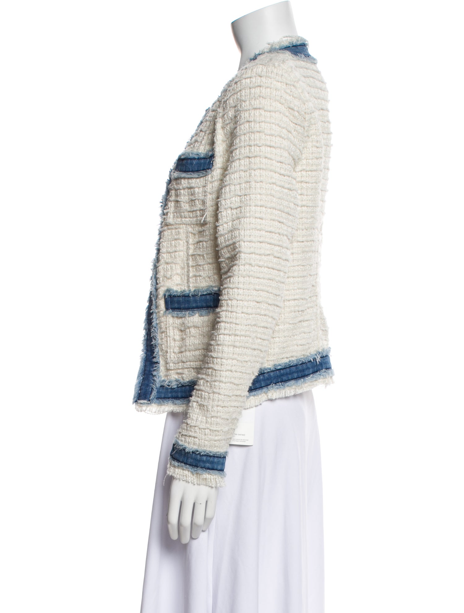 L'Agence Tweed Pattern Evening Jacket