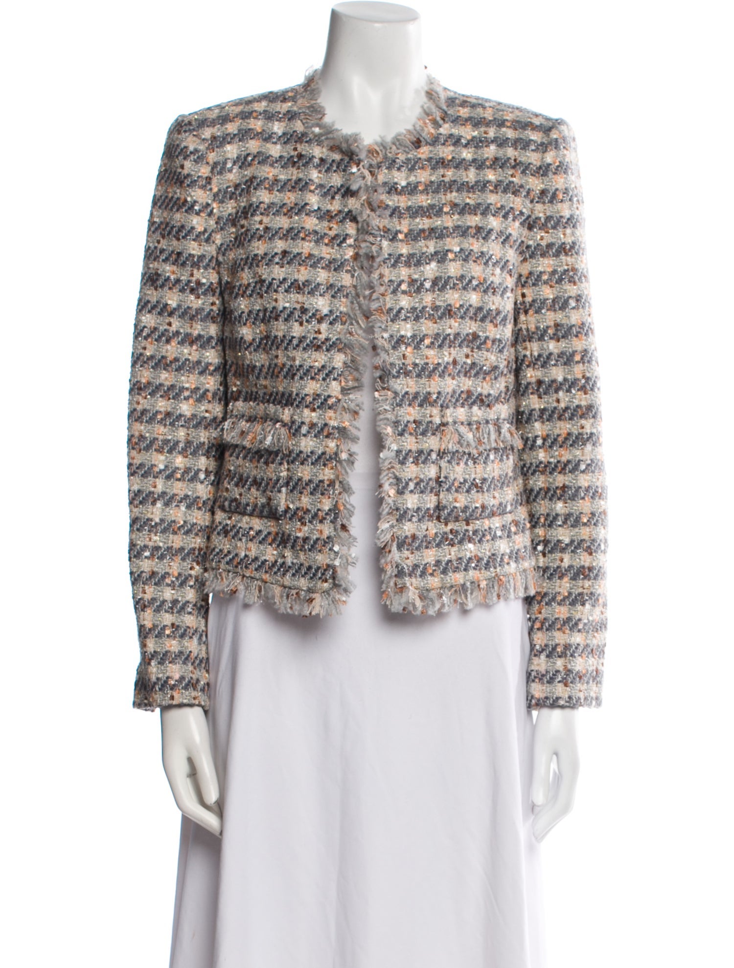 L'Agence Tweed Pattern Evening Jacket w/ Tags