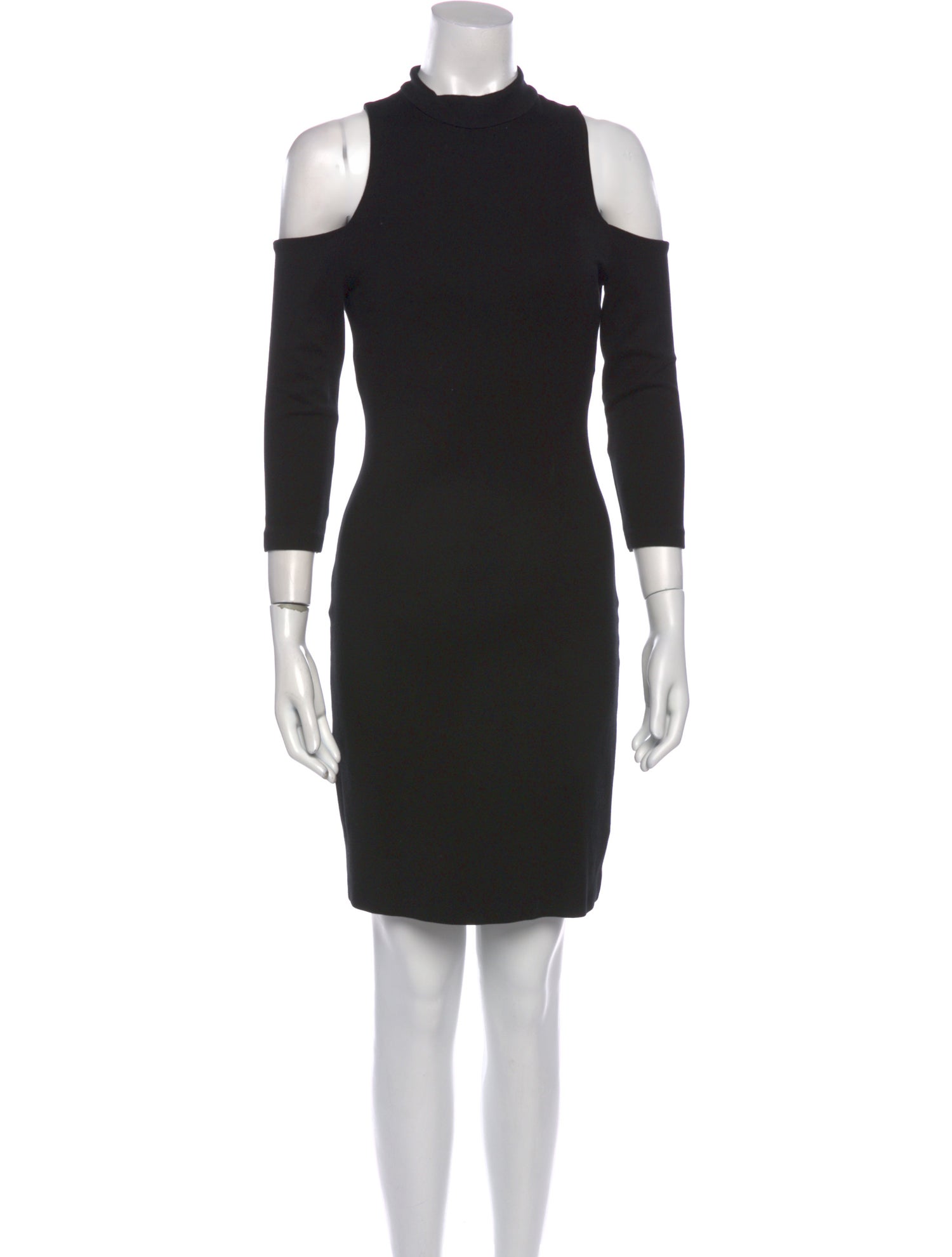 L'Agence Mock Neck Mini Dress