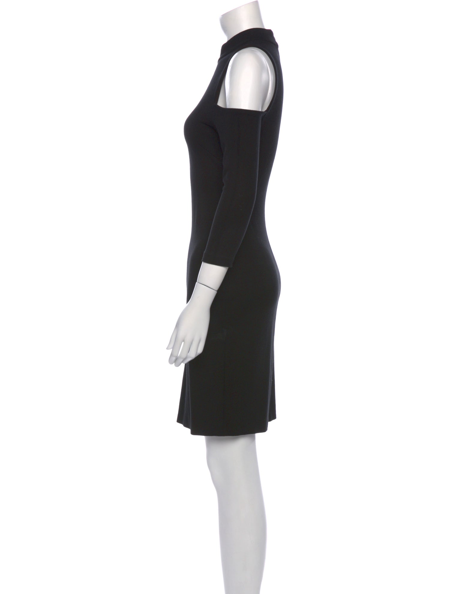 L'Agence Mock Neck Mini Dress