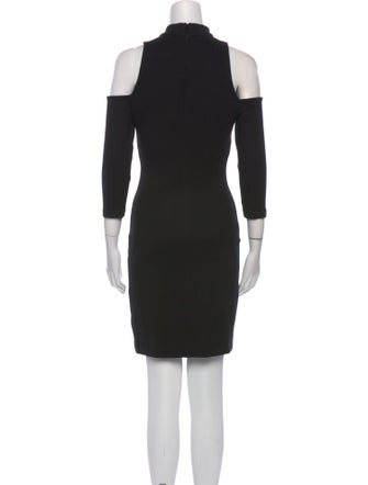 L'Agence Mock Neck Mini Dress
