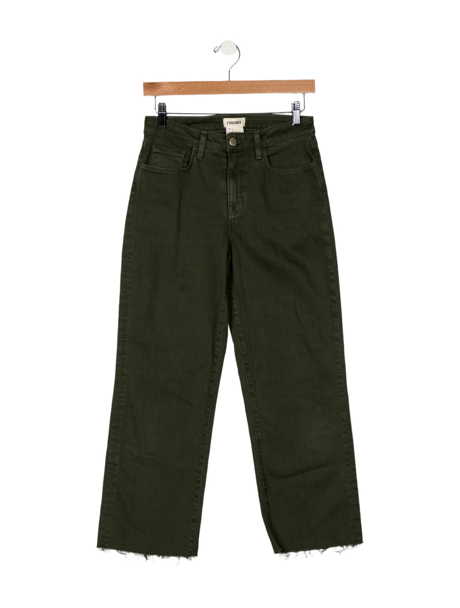 L'Agence Mid-Rise Wide Leg Jeans