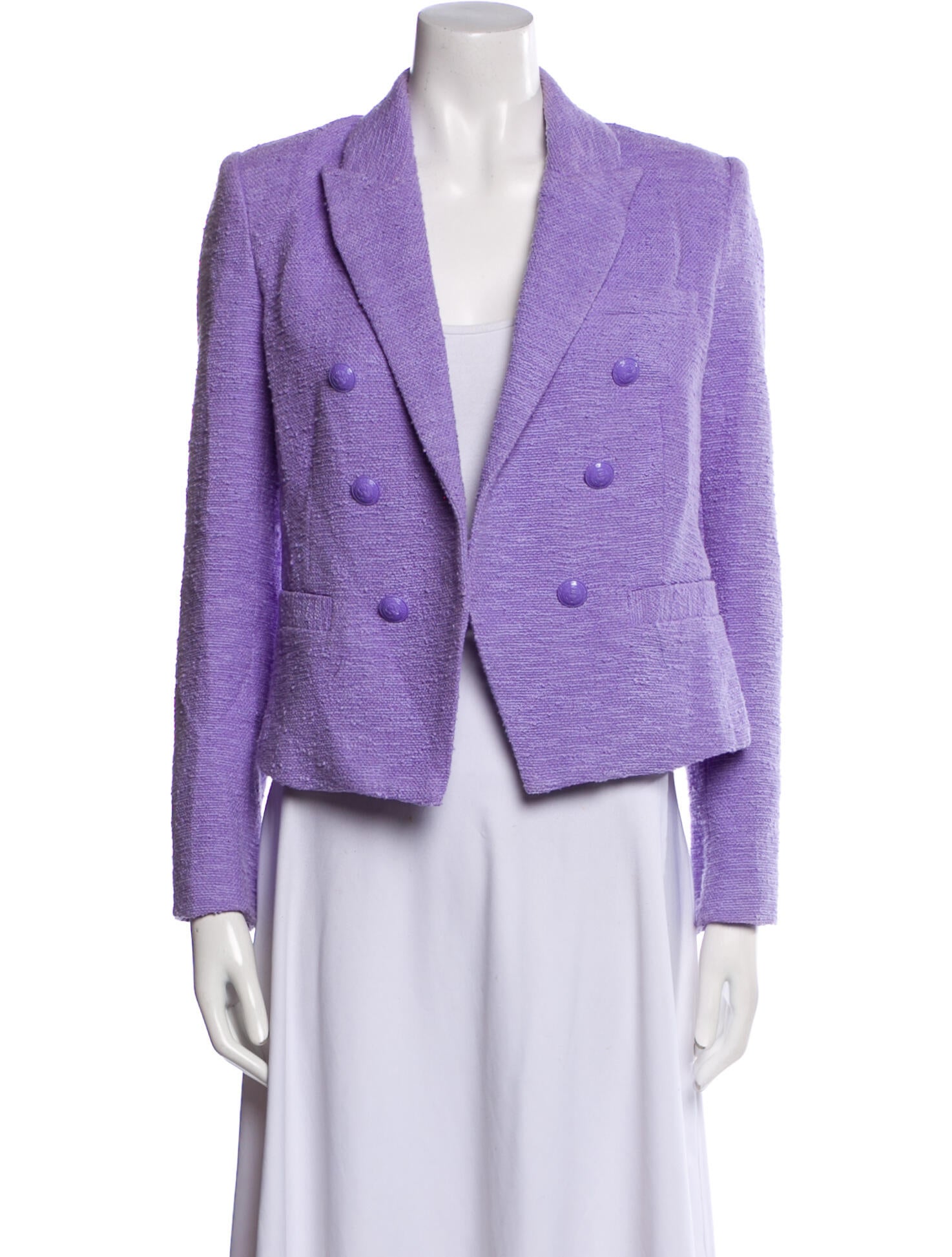 L'Agence Tweed Pattern Blazer