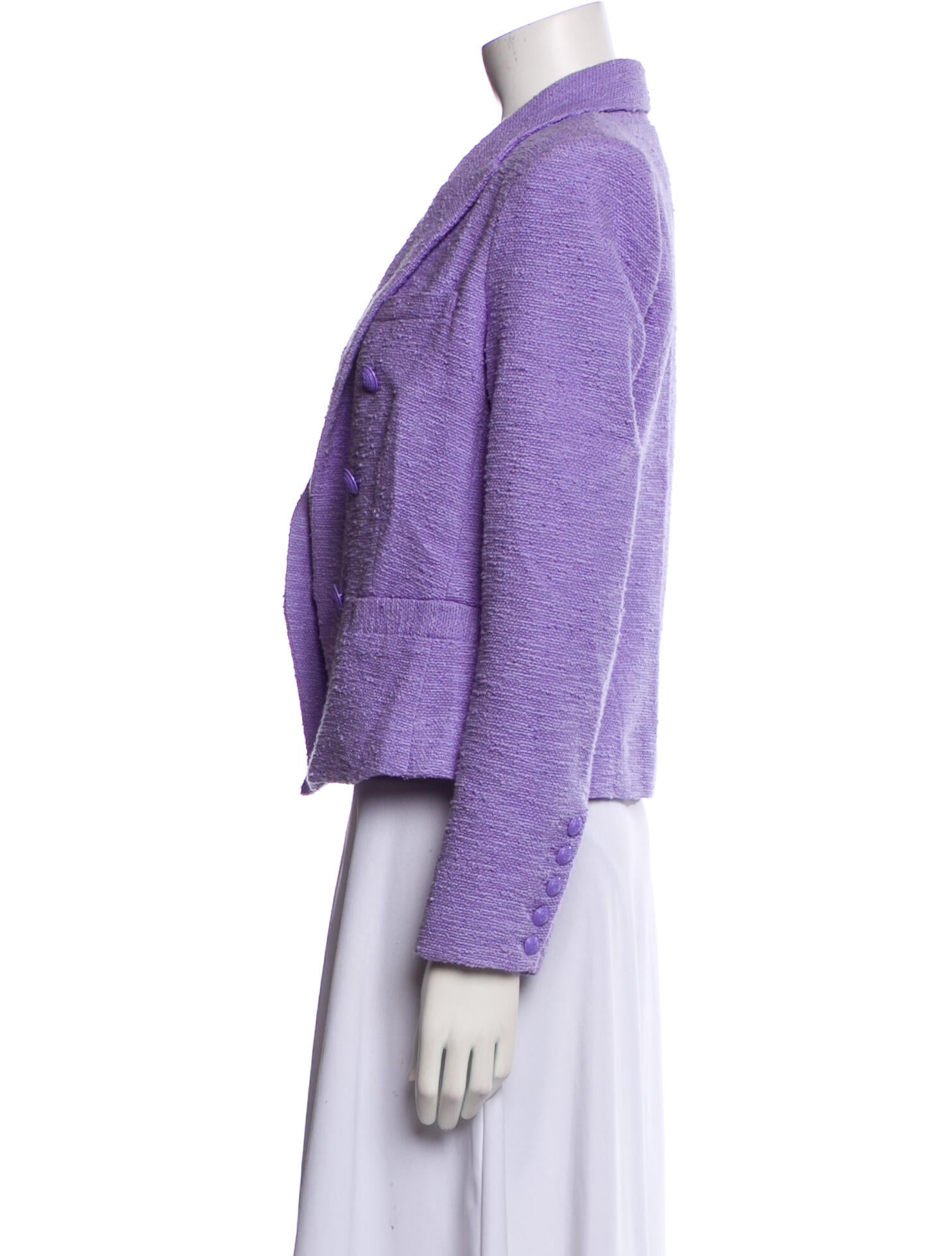 L'Agence Tweed Pattern Blazer