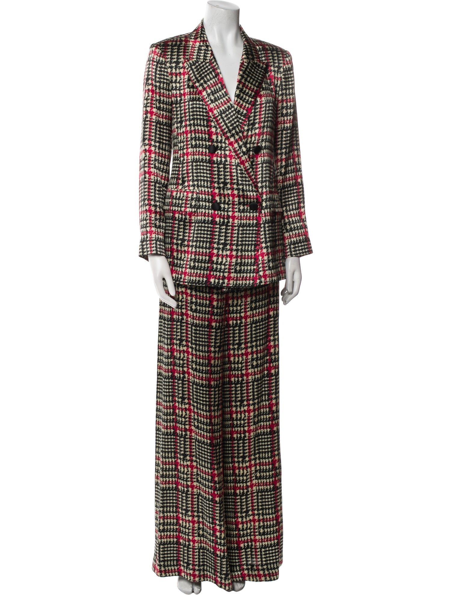 L'Agence Silk Printed Pantsuit