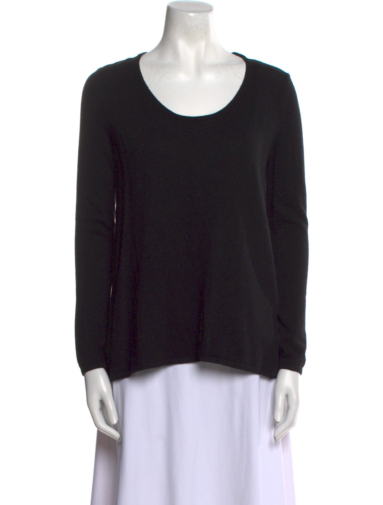 L'Agence Scoop Neck Long Sleeve Top