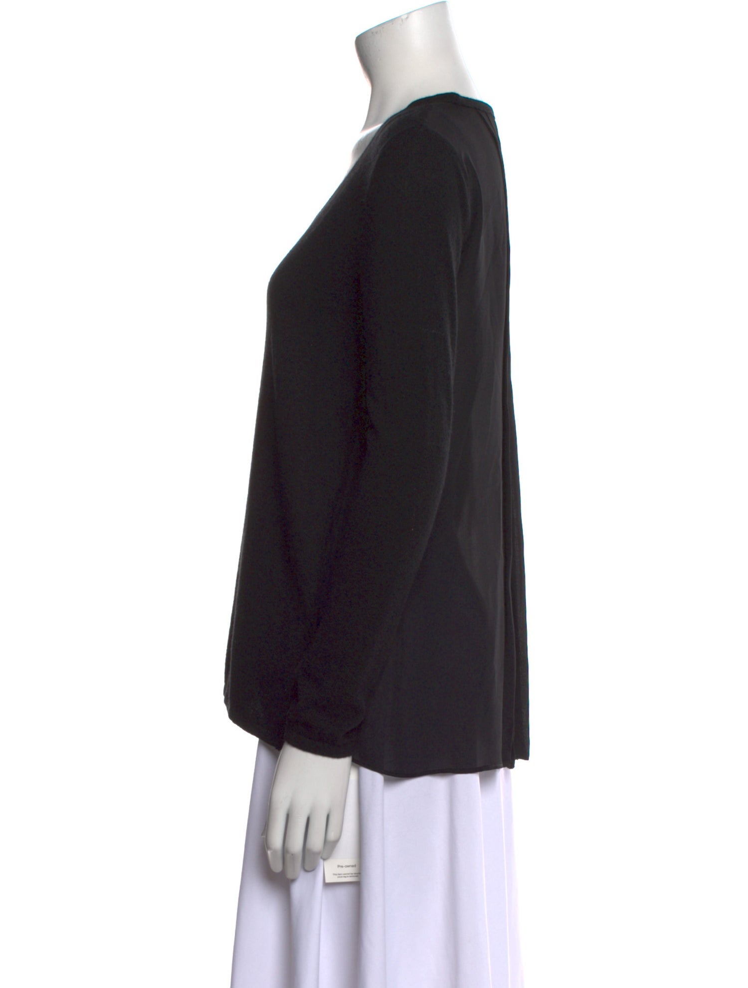 L'Agence Scoop Neck Long Sleeve Top