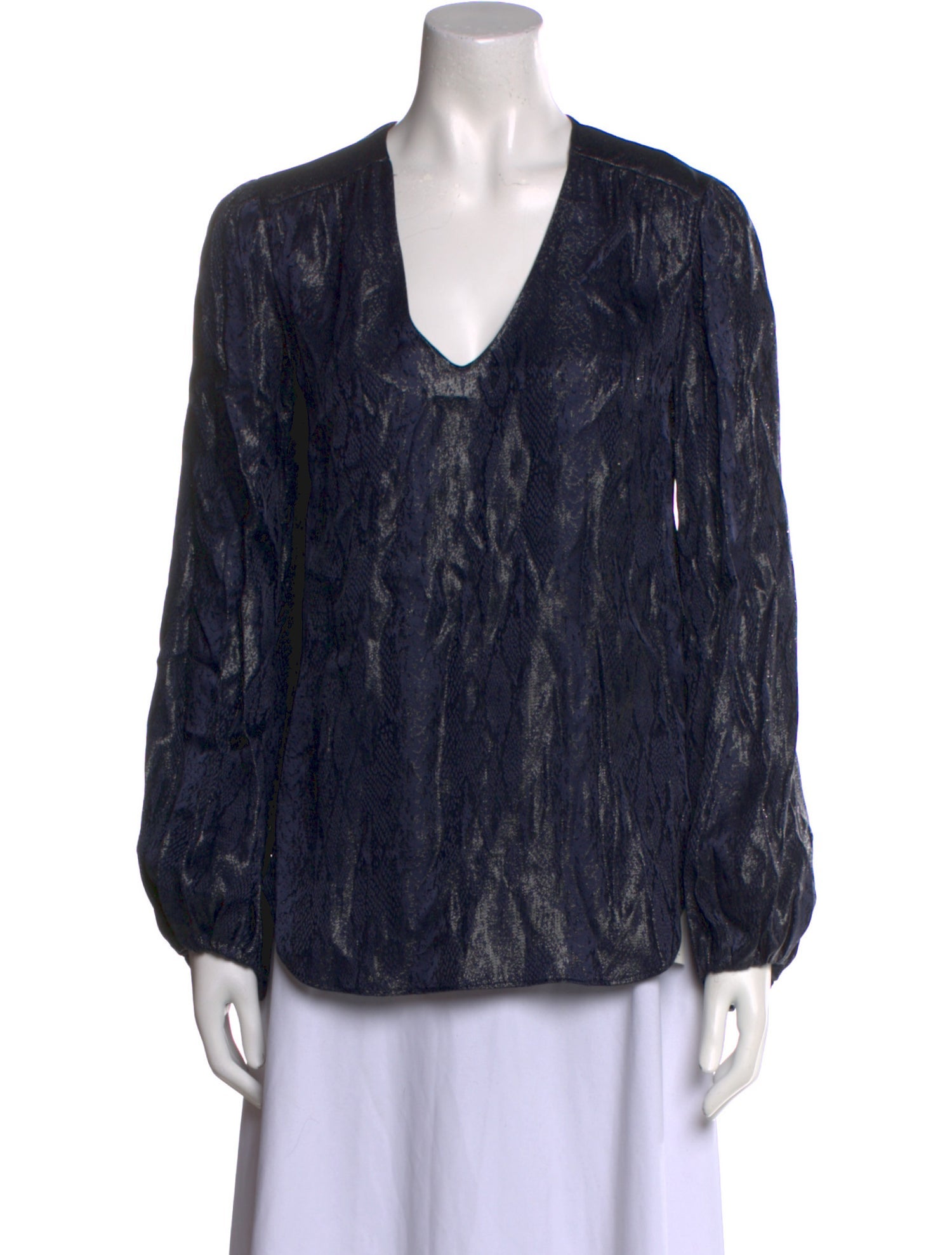 L'Agence Silk Printed Blouse