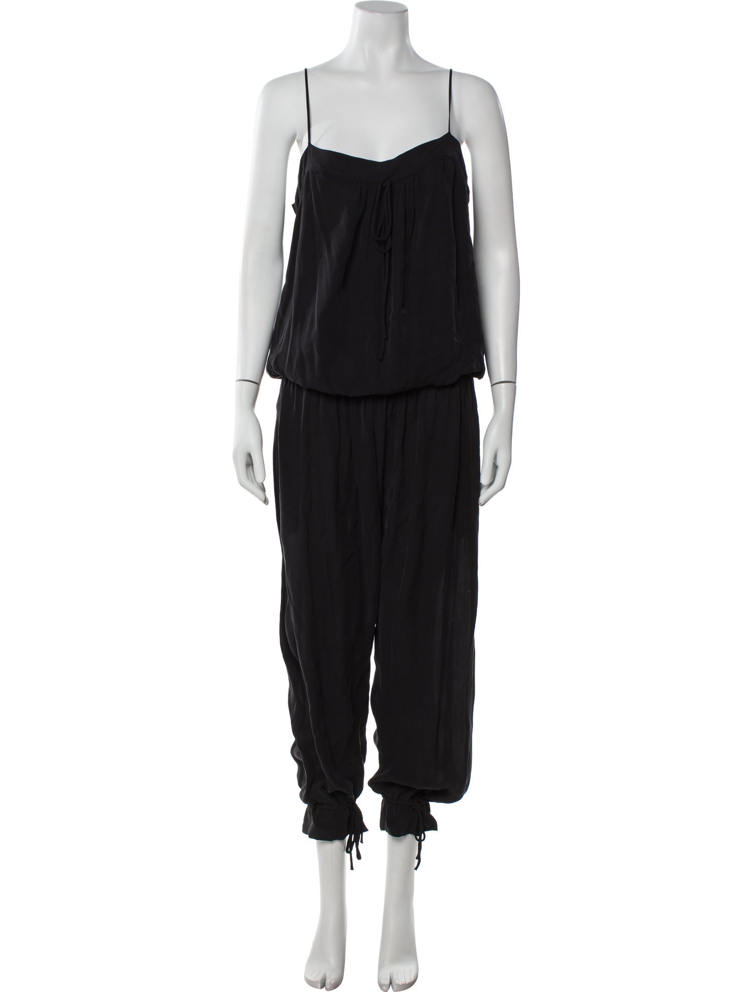 L'Agence Silk Square Neckline Jumpsuit