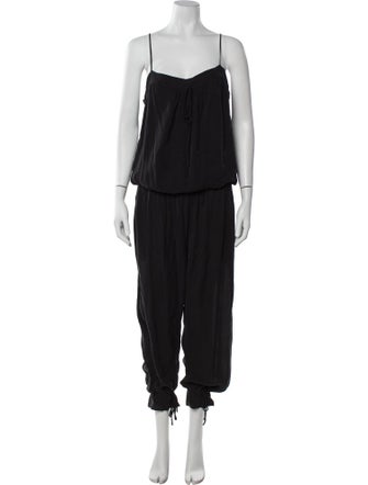 L'Agence Silk Square Neckline Jumpsuit