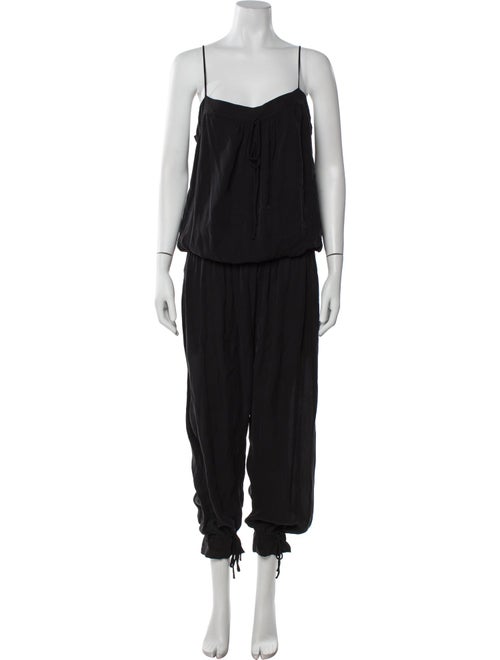 L'Agence Silk Square Neckline Jumpsuit