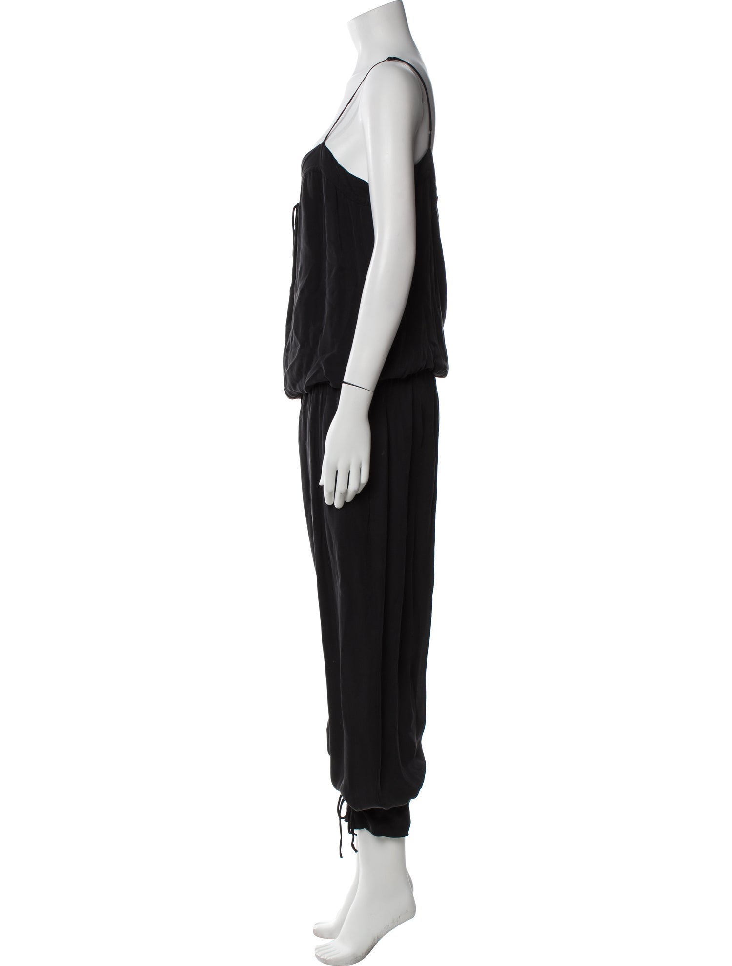 L'Agence Silk Square Neckline Jumpsuit