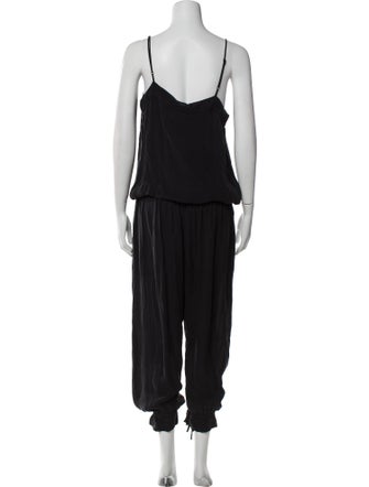 L'Agence Silk Square Neckline Jumpsuit