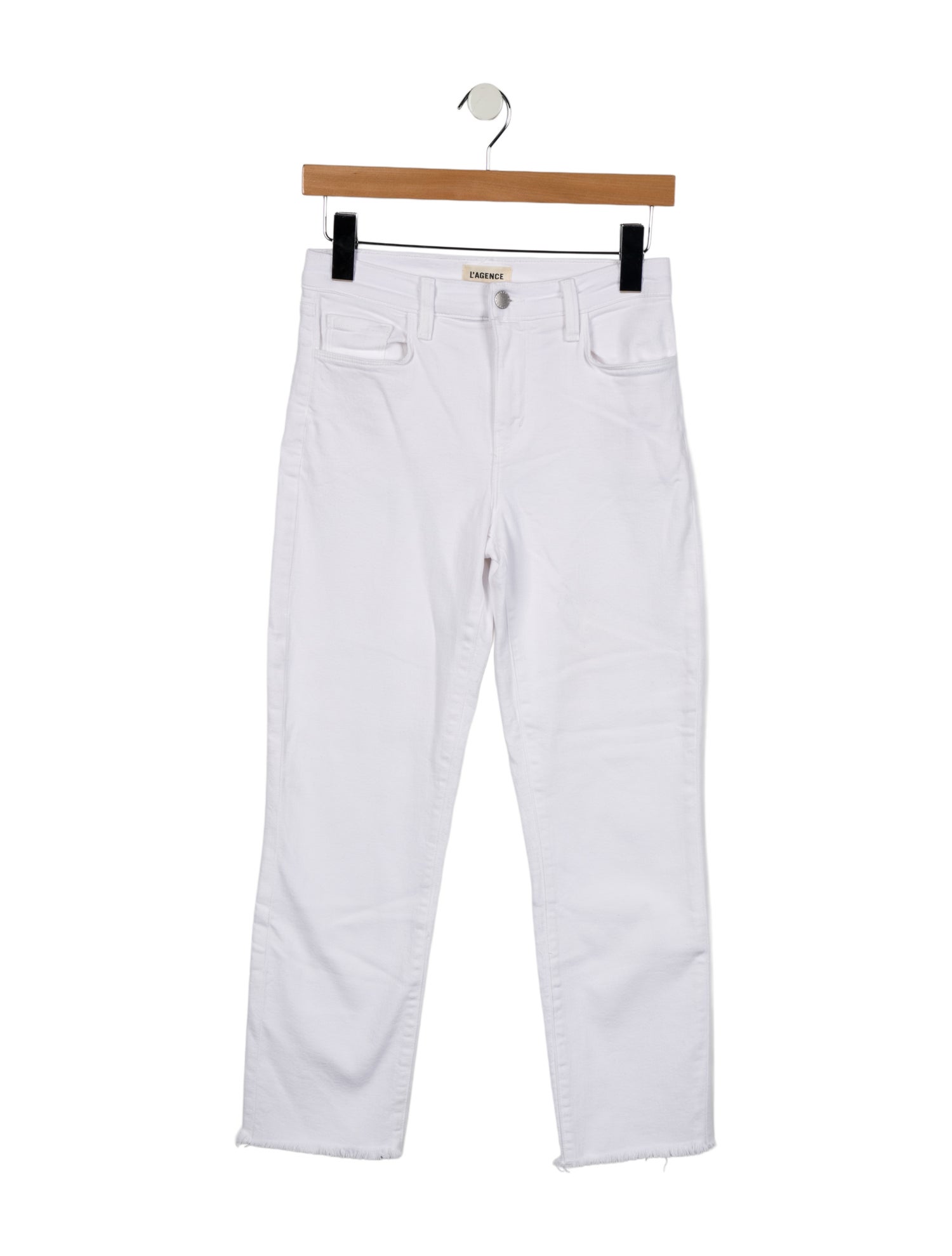 L'Agence Mid-Rise Straight Leg Jeans