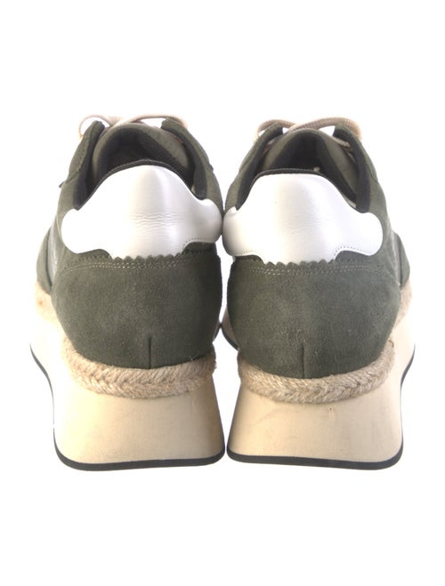 L'Agence Suede Embroidered Accent Espadrille Sneakers