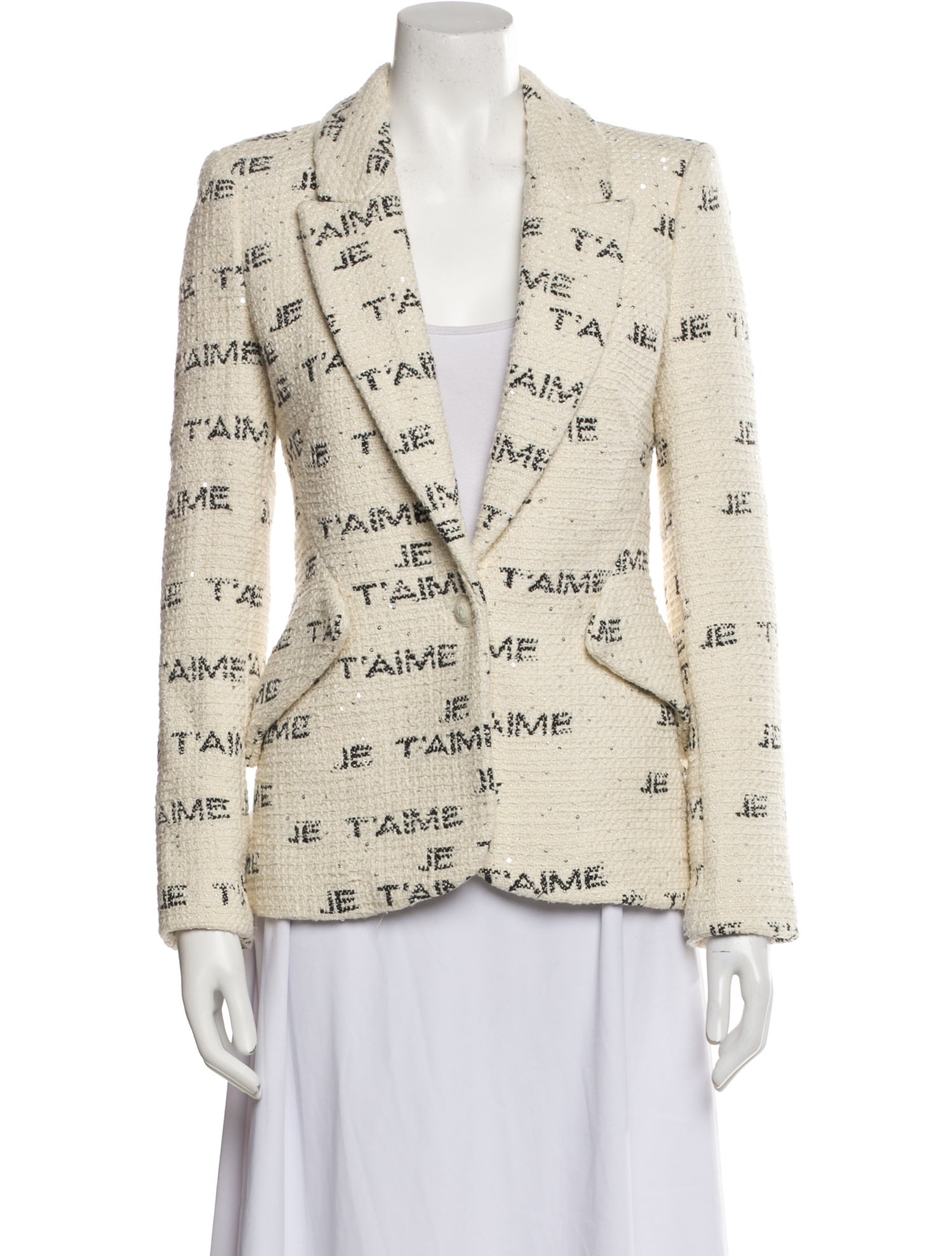 L'Agence Printed Sequin Embellishments Pantsuit