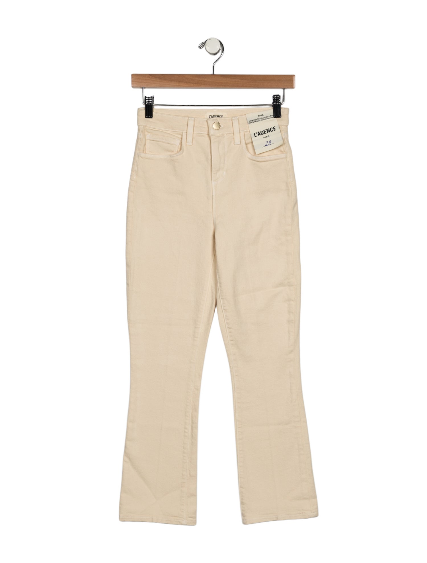 L'Agence Mid-Rise Straight Leg Jeans